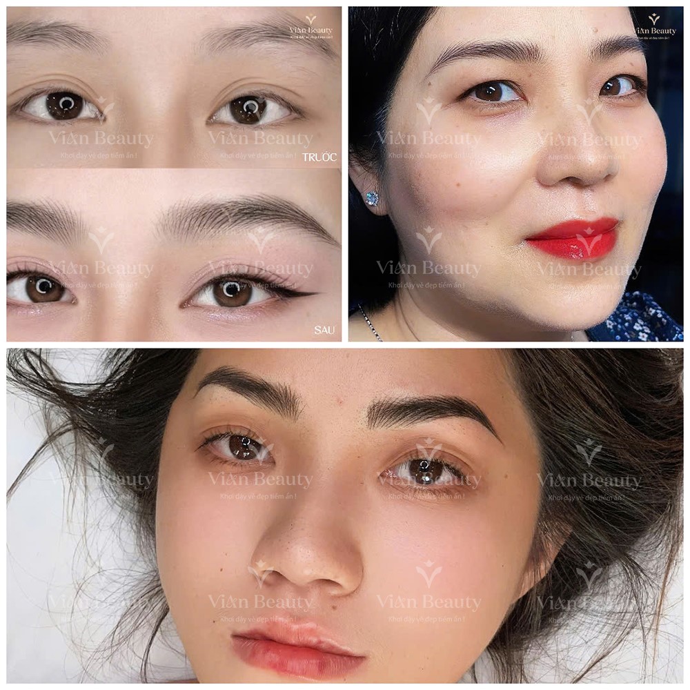 Đánh giá chất lượng điêu khắc mày môi tại Vian Beauty 5