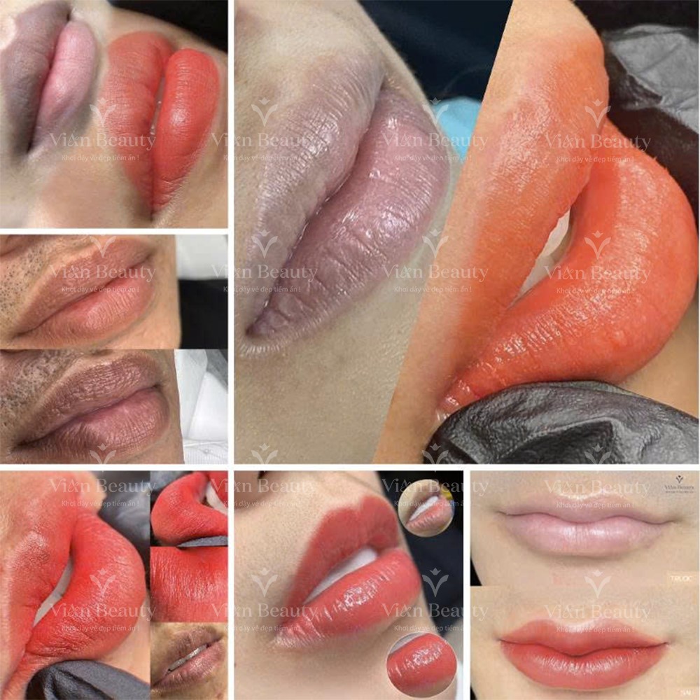 Đánh giá chất lượng điêu khắc mày môi tại Vian Beauty 2