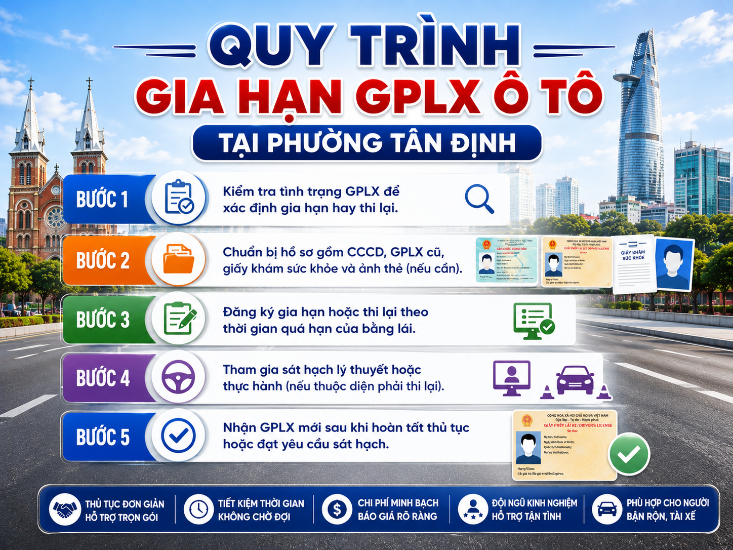 Phí Dịch Vụ Gia Hạn Giấy Phép Lái Xe Ô Tô Hết Hạn Ở Phường Tân Định HCM 3