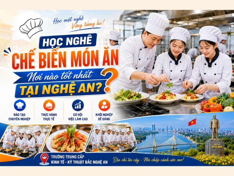Có Nên Học Nghề Chế Biến Món Ăn Tại Nghệ An? Địa Chỉ Dạy Uy Tín? 1 Có Nên Học Nghề Chế Biến Món Ăn Tại Nghệ An? Địa Chỉ Dạy Uy Tín? 1