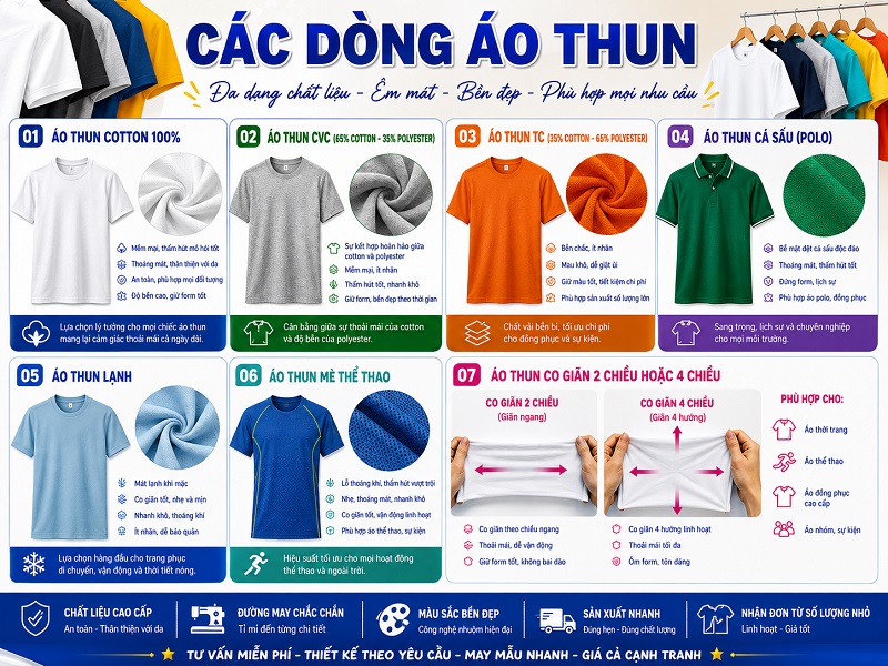 Công ty nhận đặt may áo thun theo yêu cầu phường Bình Tây 5 Công ty nhận đặt may áo thun theo yêu cầu phường Bình Tây 4