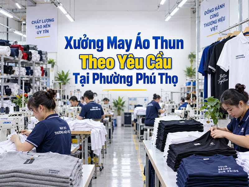 Xưởng may áo thun theo yêu cầu tại Phường Phú Thọ 1 Xưởng may áo thun theo yêu cầu tại Phường Phú Thọ 1