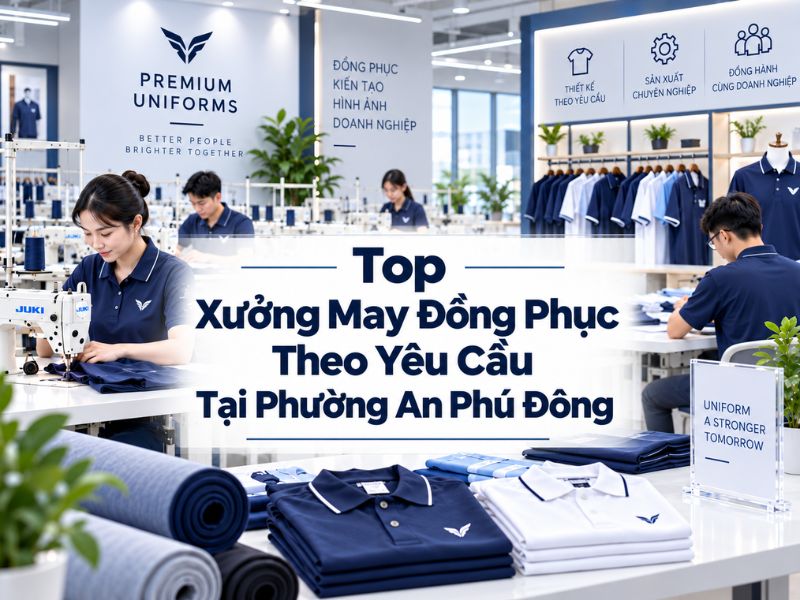 Xưởng may đồng phục theo yêu cầu phường An Phú Đông 1